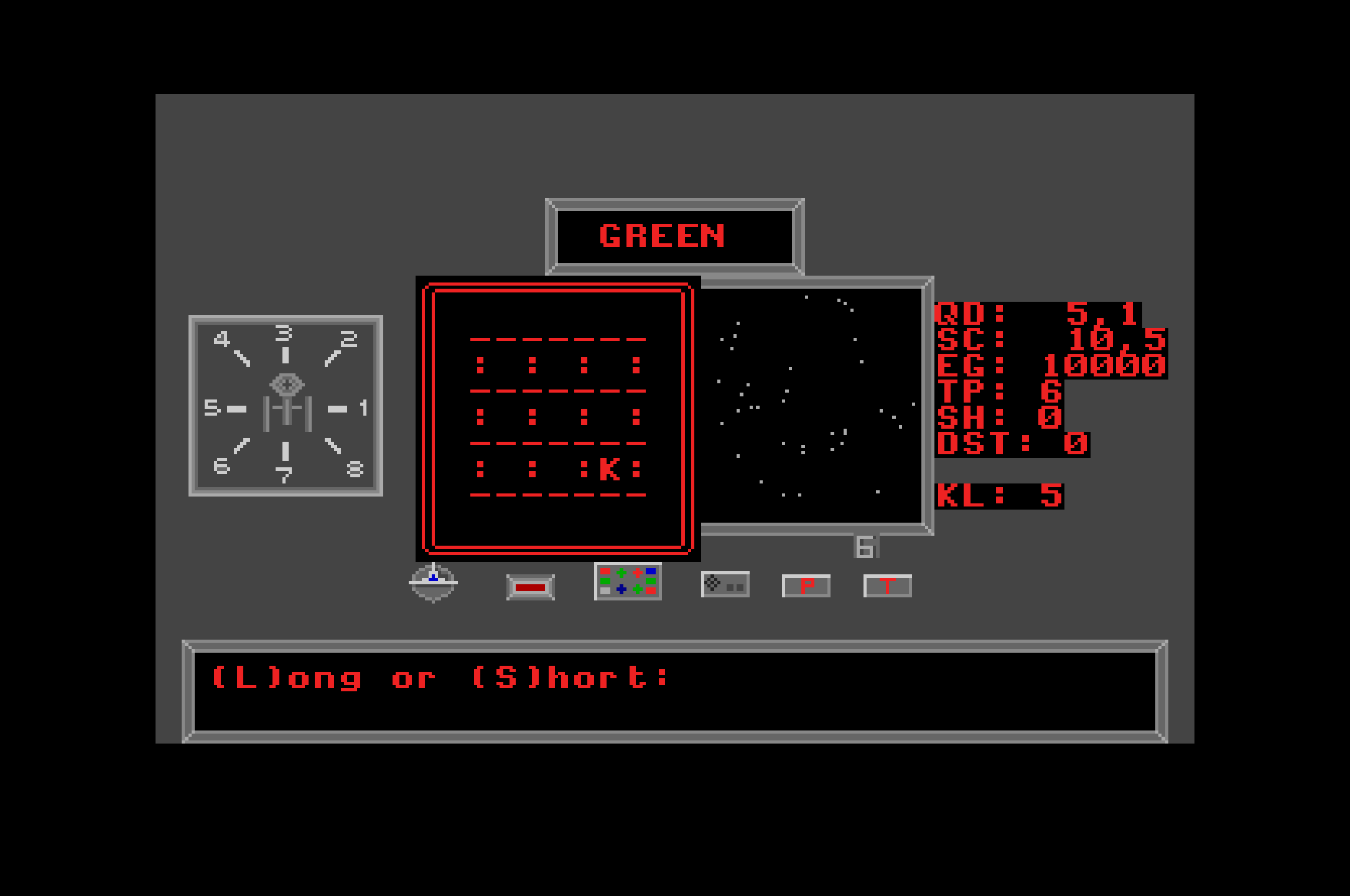 Star Trek atari screenshot